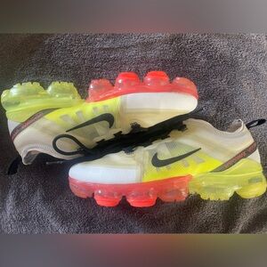 Nike Air VaporMax Sneakers - White, Yellow, Red